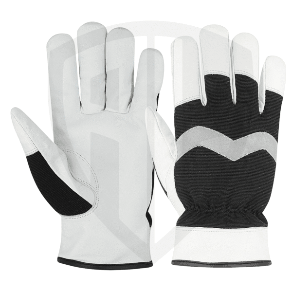 Hi-Viz Leather Cut Protection Glove
