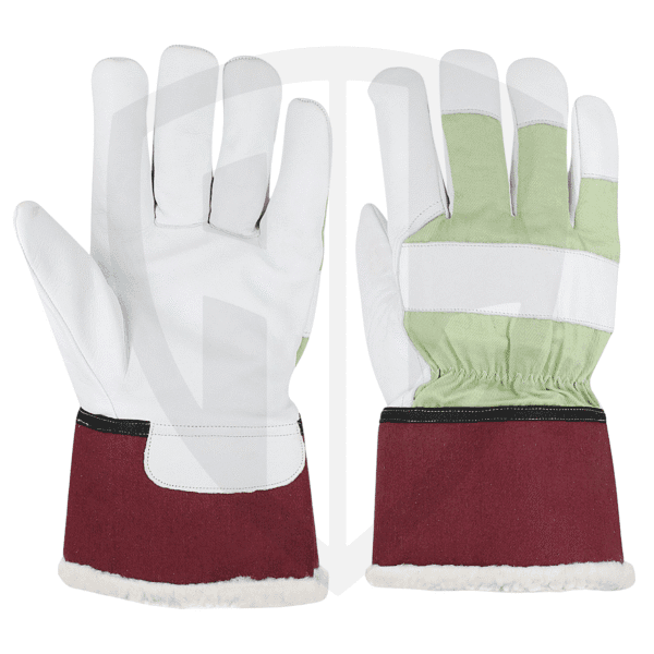 AL-CR-506 Fur-Lined Thinsulate Goatskin Canadian Rigger Gloves