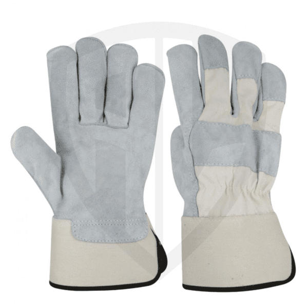 AL-CR-508 Split Leather Gloves with PU-Bound Cuff