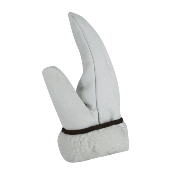 Durable Leather Driving Gloves with Polyester Border