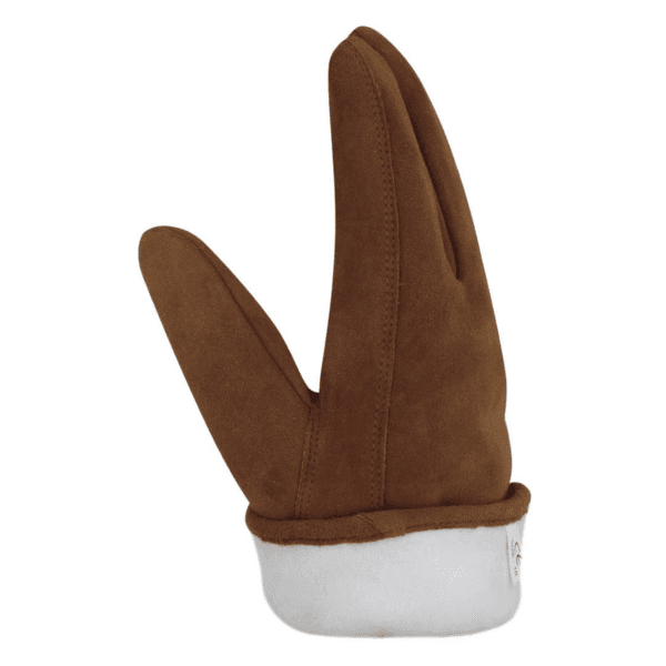 Sheepskin Suede Leather Driver Gloves with Fleece Lining