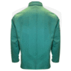 Industrial FR Welding Coat – Green 9oz Cotton, 30", Snap Closure, Inside Pocket