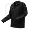 Black Flame-Resistant Welding Jacket – 30" Length, Snap Closure, Inside Pocket