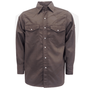 NFPA2112 & NFPA70E Compliant Flame-Resistant Welding Shirt – 8 oz. Cotton Twill