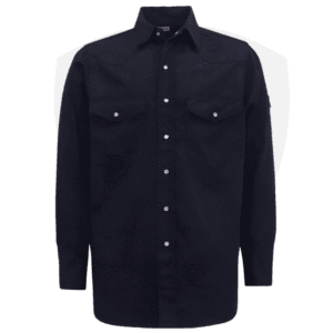 Flame-Resistant Welding Shirt – 8oz Cotton Twill, Dual Chest Pockets, Triple-Snap Cuffs