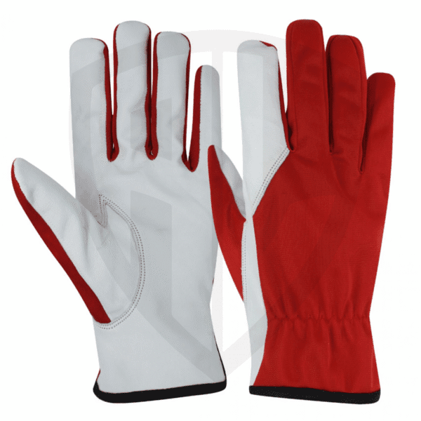 Goatskin Gloves with Trinda Fabric