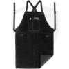 Heavy-Duty Split Cowhide Leather Welding Apron with X-Harness and Tool Pockets