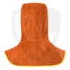 AL-LHC-02 (B) Flame-Resistant Leather Welding Hood – Velcro Closure, Foldable Design