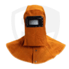 Full-Coverage Leather Welding Hood – Spark-Resistant, Breathable Cotton Interior