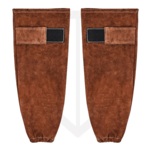 Protective Welding Sleeves – Cowhide Leather, Kevlar Stitching, Secure Elastic & Velcro
