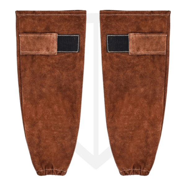 Protective Welding Sleeves – Cowhide Leather, Kevlar Stitching, Secure Elastic & Velcro