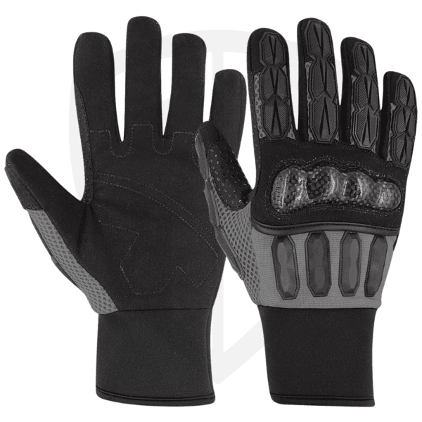 High-Impact Mechanic Gloves with Carbon Fiber Protection