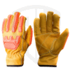 Cowhide Impact Resistant Gloves with TPR