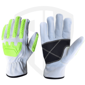 High-Impact Cowhide Gloves with Kevlar® Cut Protection
