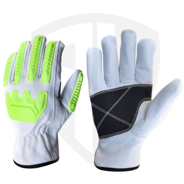 High-Impact Cowhide Gloves with Kevlar® Cut Protection