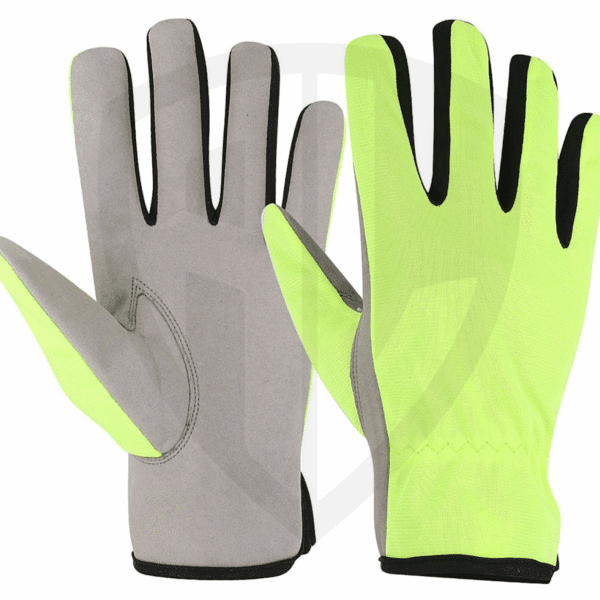 Synthetic Leather Gloves with Trinda Back