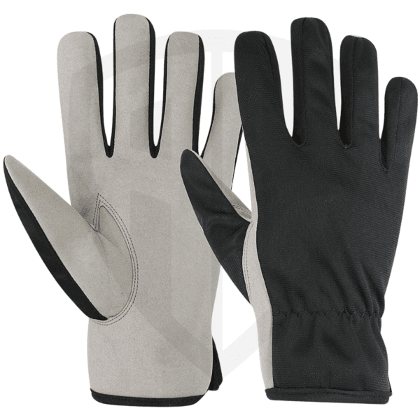 Synthetic Leather Gloves with Trinda Back