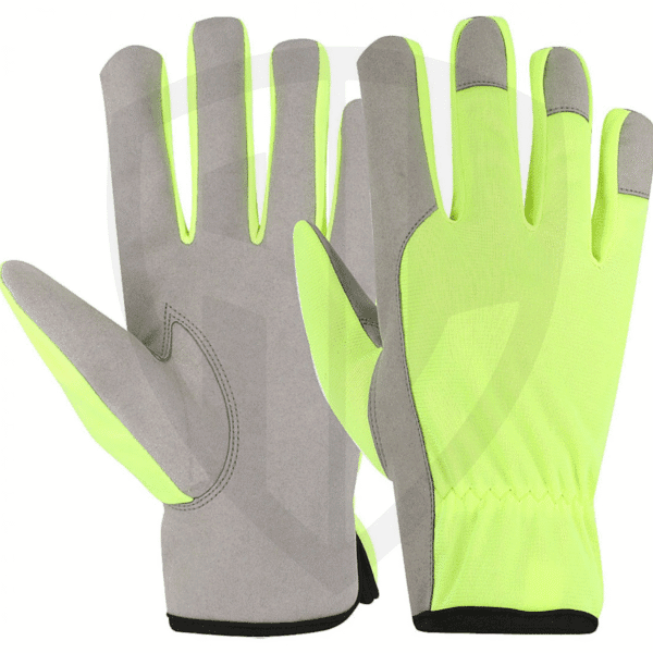 Lightweight Open-Knuckle Synthetic Leather Gloves