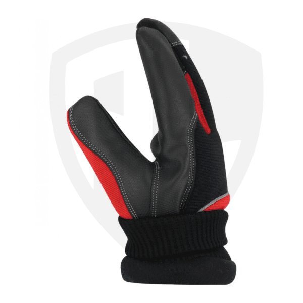Water-Resistant PU Mechanic Gloves with Four-Way Back