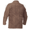 Side-Split Cowhide Leather Welding Jacket with Kevlar-Seamed Riveted Stitching