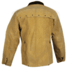 Premium Side-Split Cowhide Leather Welding Jacket with Kevlar Seams & Cordura Collar