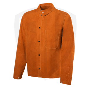 Leather Welding Coat with Kevlar-Seamed