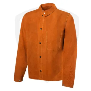 AL-SLJ-04 Leather Welding Coat with Kevlar-Seamed