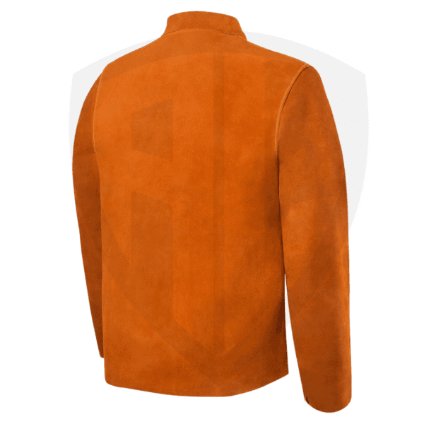 Leather Welding Coat with Kevlar-Seamed