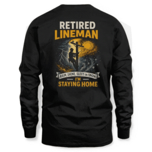 Custom Work Hoodie for Lineman – Heavy Cotton Fleece, Reinforced Stitching