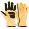 Windstopper Fleece Winter Gloves with Synthetic Leather Palm